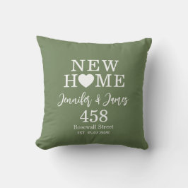 Cojín Decorativo Tipografía personalizada para nuevo hogar Pareja N