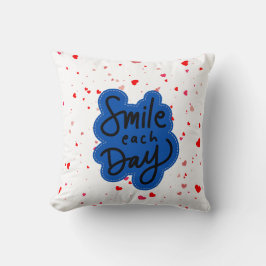 Cojín Decorativo Tipografía sonriente