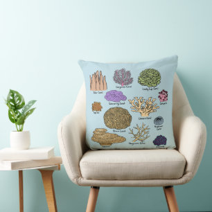 Cojín Decorativo Tipos De Coral