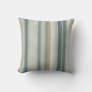 Cojín Decorativo Tira Azul Verde Claro Teñida de Beige