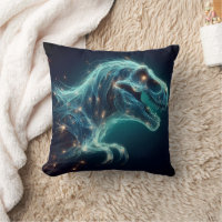 Tiranosaurio brillante en atmósfera mística