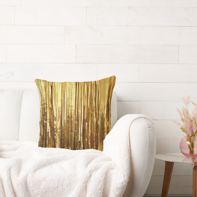 Cojín Decorativo Tiras Glam Gold Sparkle (Sofá)