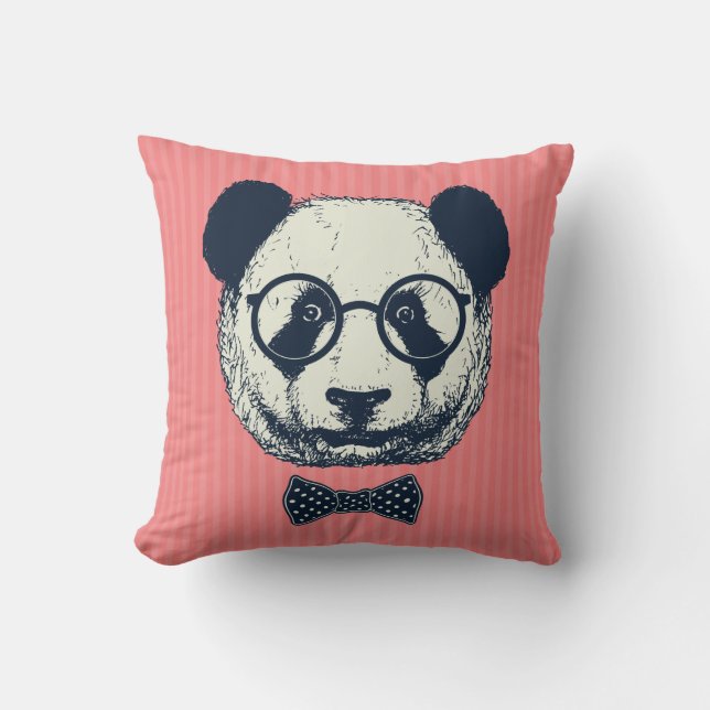 Cojín Decorativo Tiras Panda (Anverso)