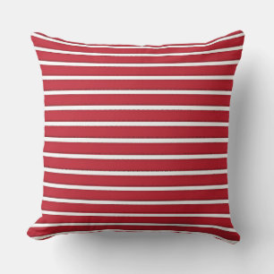 Cojín Decorativo tiras rojas