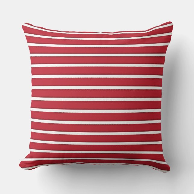 Cojín Decorativo tiras rojas (Anverso)