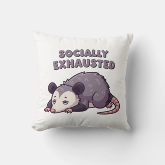 Cojín Decorativo Tired Retro Possum Square Comfort Pillow
