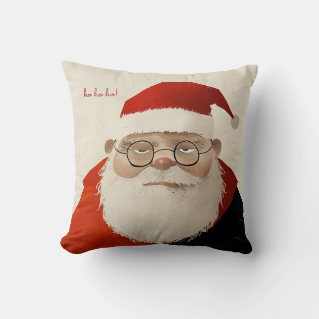 Cojín Decorativo Tired Santa (Anverso)