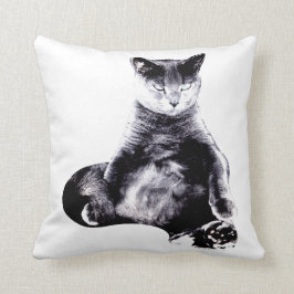 Cojín Decorativo Tiro gordo grande del gato