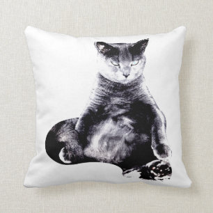 Cojín Decorativo Tiro gordo grande del gato