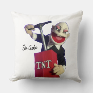 Cojín Decorativo títere punk con émbolo de TNT