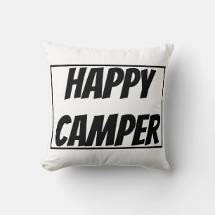 Cojín Decorativo Título: Feliz Campista Aventura Divertida de Campi