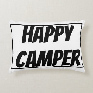 Cojín Decorativo Título: Feliz Campista Aventura Divertida de Campi