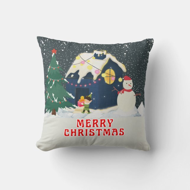Cojín Decorativo Título: Pillow Navidades festivos (Anverso)