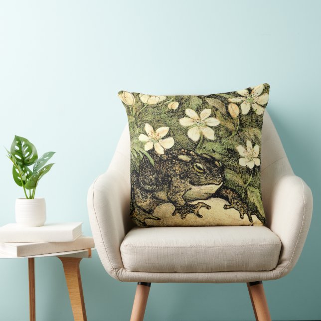 Cojín Decorativo Toad y dogwood de estilo Art Nouveau holandeses (Silla)