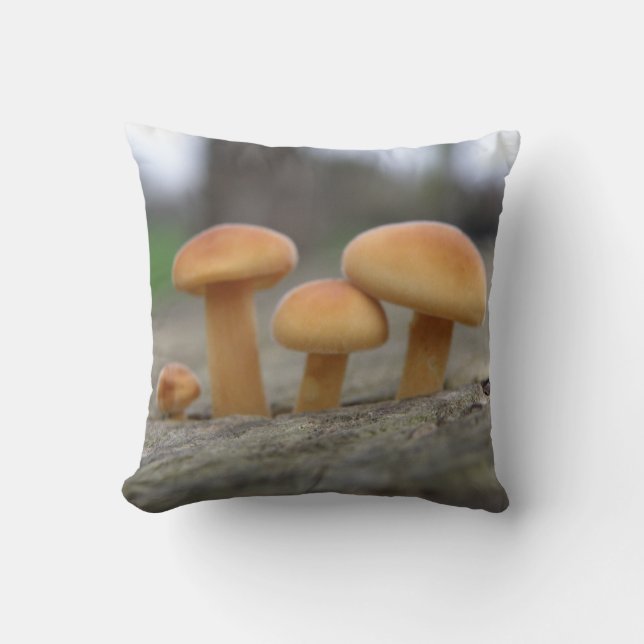 Cojín Decorativo Toadstoides diminutos Pillow de macro (Anverso)
