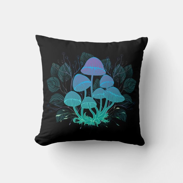 Cojín Decorativo Toadstools en Bushes (Anverso)