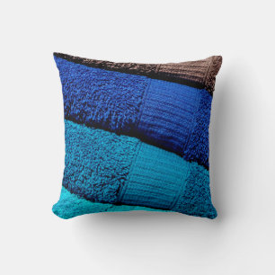 Cojín Decorativo Toallas azul turquesa gris