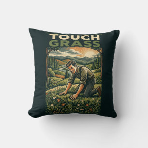 Cojín Decorativo Toca Césped Estilo Vintage Retro Paisaje Exterior