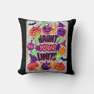 Cojín Decorativo Toca tus límites Neon Halloween
