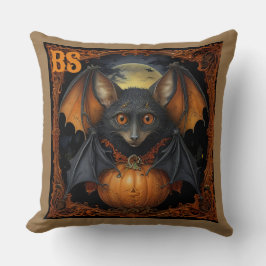 Cojín Decorativo Tocante murciélago lindo de Halloween disfrazado