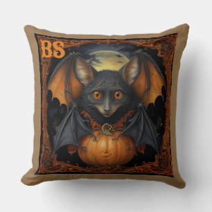 Cojín Decorativo Tocante murciélago lindo de Halloween disfrazado