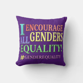 Cojín Decorativo "TODA IGUALDAD DE GÉNERO" Diseño Cuto. ¡Hazte con 