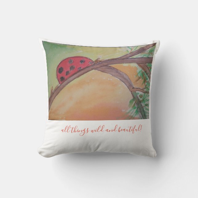 Cojín Decorativo todas las cosas brillantes y hermosas (Anverso)