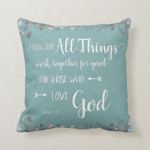 Cojín Decorativo Todas las cosas cooperan - Rom 8:28
