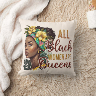 Cojín Decorativo Todas las mujeres negras son reinas