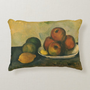 Cojín Decorativo Todavía la vida con manzanas de Paul Cezanne