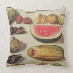 Cojín Decorativo Todavía vida con la fruta y el sapo