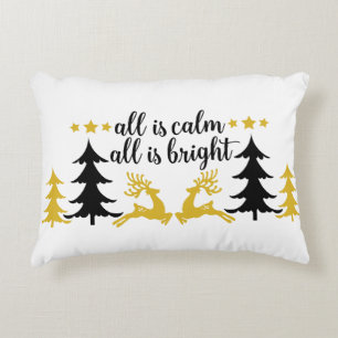 Cojín Decorativo Todo Es Tranquilo, Todo Es Luminoso Navidad Pillow
