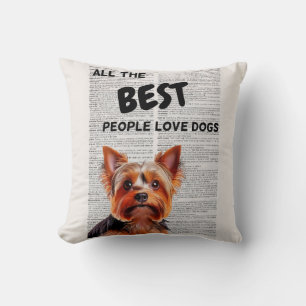 Cojín Decorativo Todo lo mejor que la gente ama a los perros