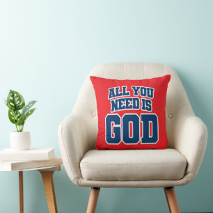 Cojín Decorativo Todo lo que necesitas es Dios