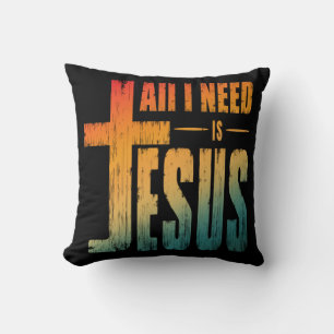 COJÍN DECORATIVO TODO LO QUE NECESITO ES JESÚS