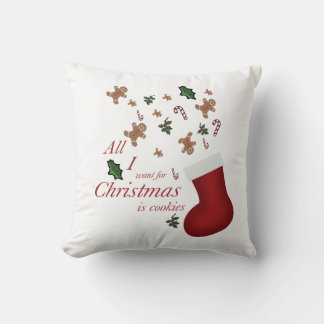 Cojín Decorativo todo lo que quería para navidad es galleta