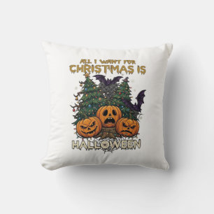 Cojín Decorativo Todo lo que Quieren las Navidades Es Calabazas de