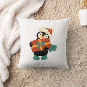 Cojín Decorativo Todo lo que quiero de los Navidades pingüino vinta
