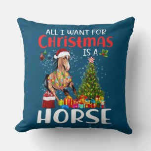 Cojín Decorativo Todo Lo Que Quiero Para Los Navidades Es Un Caball