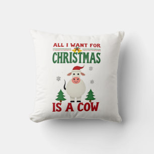 Cojín Decorativo Todo lo que Quiero para Navidad es una Sudadera Fe