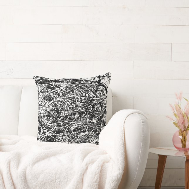 Cojín Decorativo todo negro (Sofá)
