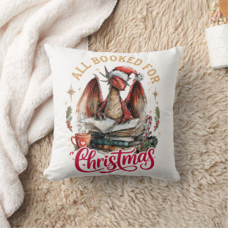 Cojín Decorativo Todo reservado para el dragón de Navidad