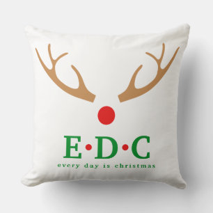 Cojín Decorativo Todos los días es Navidad