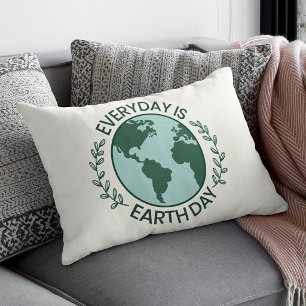 Cojín Decorativo Todos los Días son el Día de la Tierra - Amante de