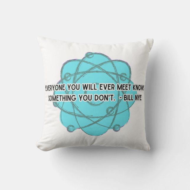 Cojín Decorativo Todos Ustedes Conocen A Bill Nye Pillow (Anverso)