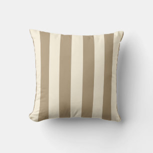 Cojín Decorativo Tofu de crema khaki ostra raya