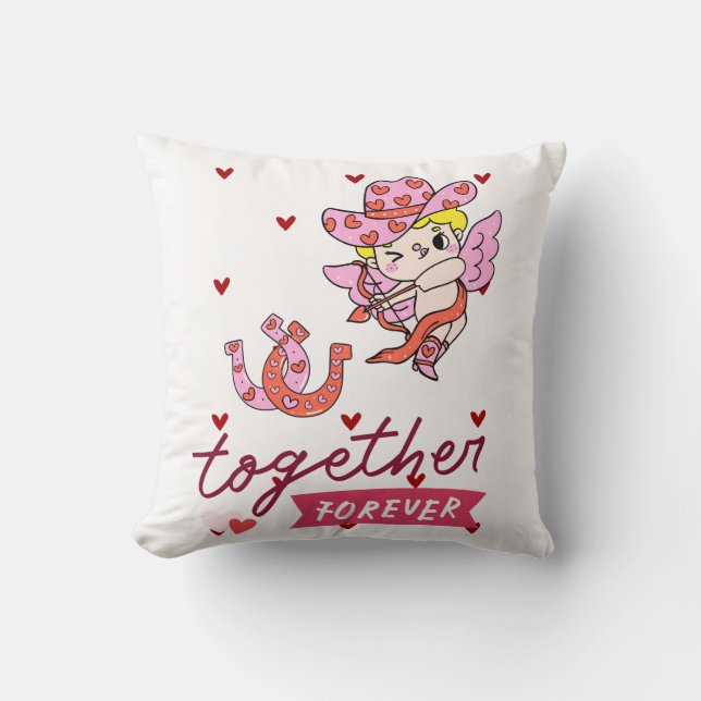 COJÍN DECORATIVO TOGETHER FOREVER COUNTRY STYLE  (Anverso)