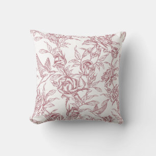 Cojín Decorativo Toile de Francia Roja