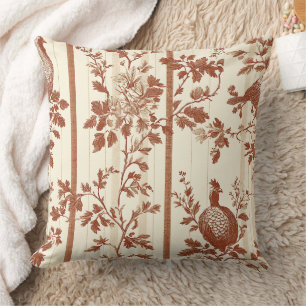 Cojín Decorativo Toile de Jouy Floral Vintage con Gallina (9)