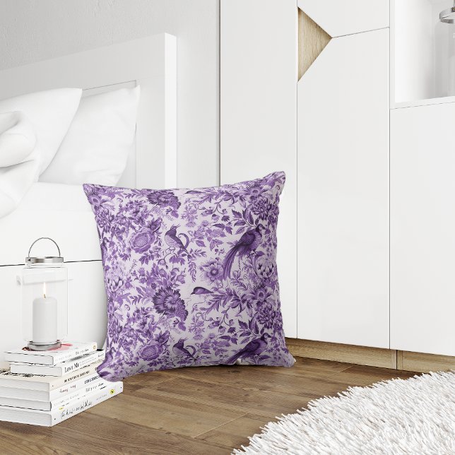 Cojín Decorativo Toile de Jouy Purple (Subido por el creador)